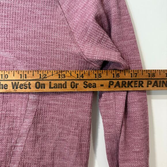 Lululemon Swiftly Merino Wool Pullover Crewneck Long Sleeve Heathered Pink 6 - Picture 4 of 7
